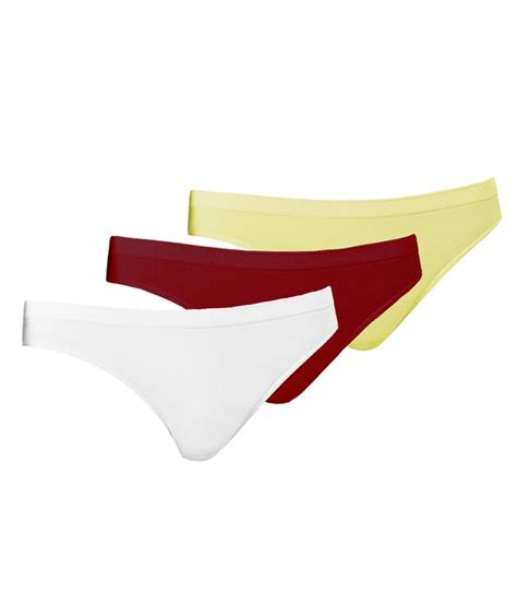 Kit 3 Calcinhas Trifil C04404 4404 C04408 Branco Red Amarelo Pequi Lingerie Br