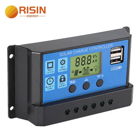 China 10A 20A 30A 12V 24V Intelligent PWM Solar Charge Controller