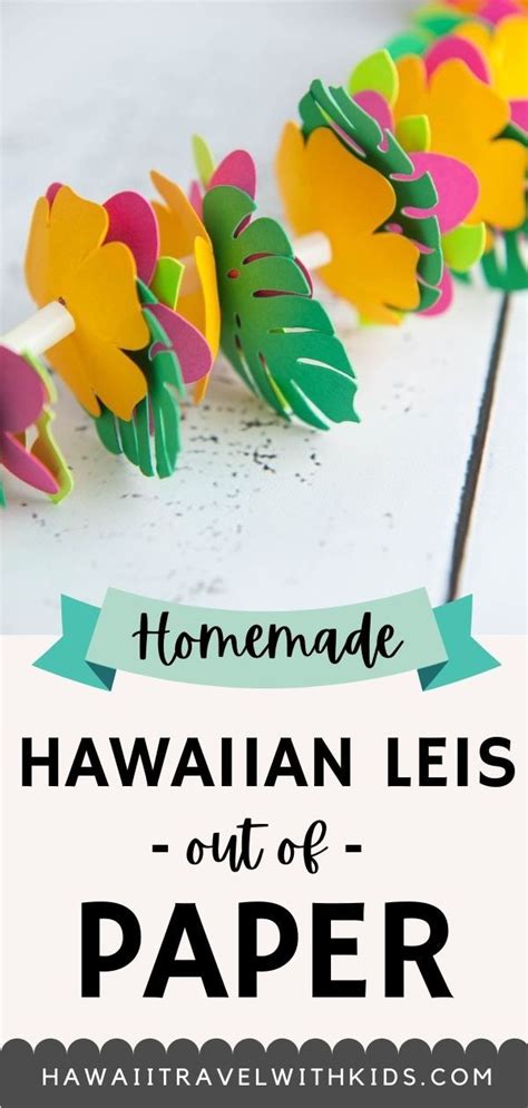 Diy hawaiian luau decorations hawaiian paper lei cricut craft – Artofit