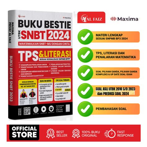 Jual Buku Bestie Utbk Snbt 2024 Tps Dan Literasi Update Soal Isian Al