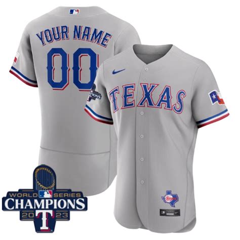 Texas Rangers 2023 World Series Champions Custom Jersey – All Stitched ...