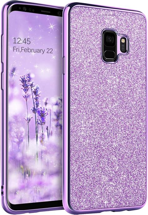 Yinlai Samsung Galaxy S9 Case Samsung S9 Case Glitter Shiny Sparkly Slim Shockproof Hybrid