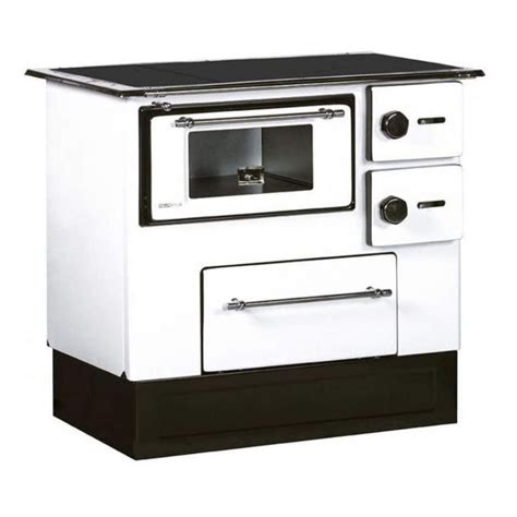 ᐉ Wood burning cooker Alfa Plam Regular 46 White Left 5kW Top Prices