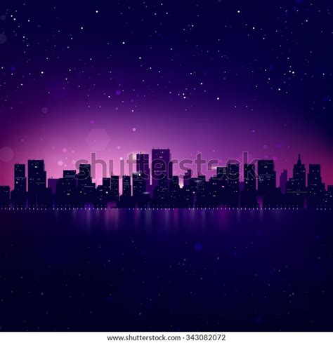 City Skyline Night: Over 39,044 Royalty-Free Licensable Stock Vectors ...