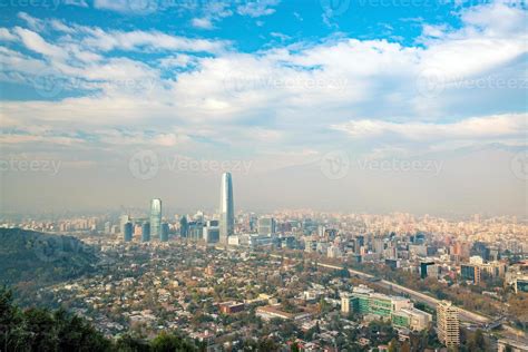 The skyline of Santiago in Chile 11606444 Stock Photo at Vecteezy