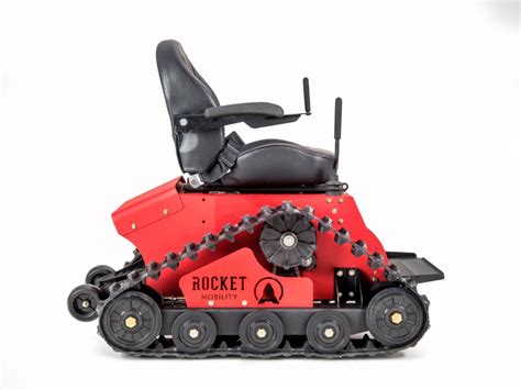 Red Tomahawk All Terrain Wheelchair Side Rocket Mobility