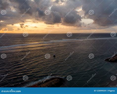 Sanur Beach at Sunrise with Beautiful Scenery, Bali Stock Image - Image ...