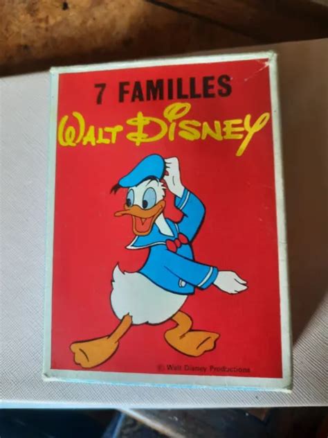 JEU 7 FAMILLES Walt Disney 1973 Vintage Willeb Ref 1862 EUR 5 00