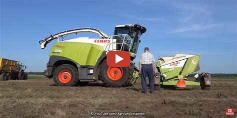 Gps Hakselen Met Een Claas Jaguar En Een Claas Direct Disc Van