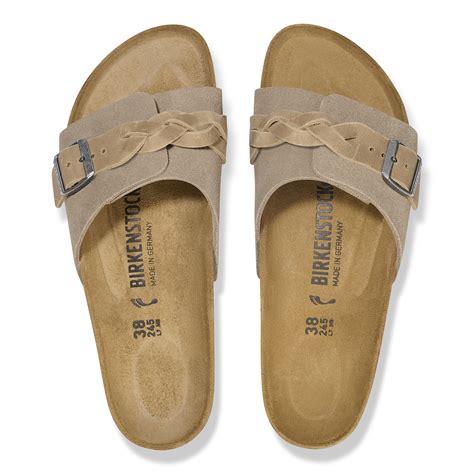 Oita Braided Suede Leather Taupe Birkenstock