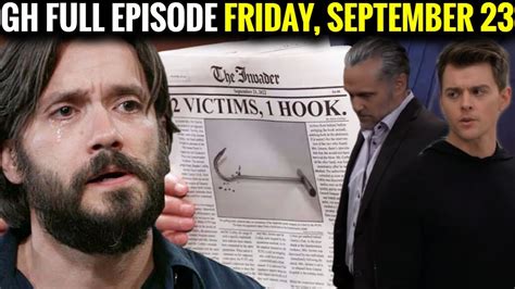 Abc General Hospital 9 23 2022 Spoilers Gh Friday September 23 Youtube