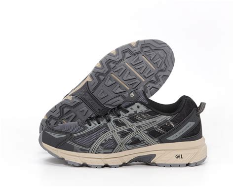 Асикс Гель Вентура Беговые кроссовки мужские черные с серым Asics Gel ...