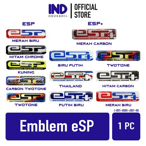 Jual IND Onderdil Emblem 3D ESP Esp Stiker Sticker Timbul Logo