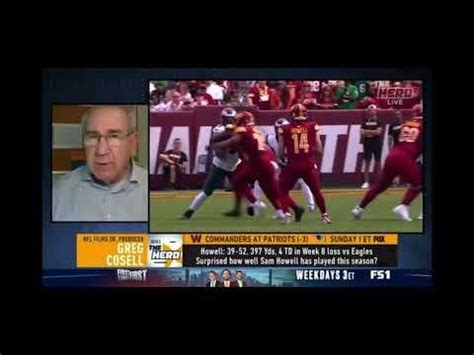 Greg Cosell, NFL Films Sr. Producers evaluation if Sam Howell this ...