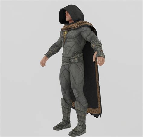 Artstation Black Adam Shazam Textured Rigged Resources