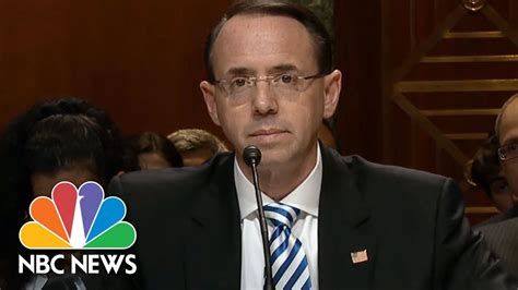 Deputy Ag Rod Rosenstein No ‘good Cause Present Trump To Fire Robert