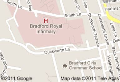 Bradford Royal Infirmary Map – Zip Code Map