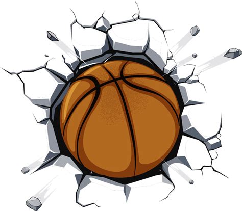 Basketball sticker of the wall - TenStickers