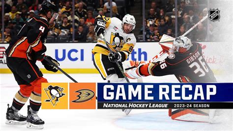 Penguins Ducks 11 7 NHL Highlights 2023 The Global Herald