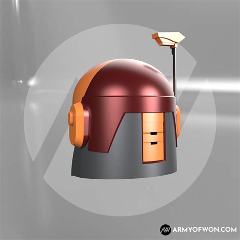 Sabine Wren Inspired Mandalorian Helmet STL Digital File Etsy