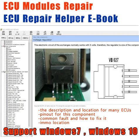 Ecu Modules Repair Helper E Book Ecus Pinout Immo Location