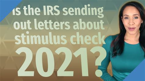 Is The IRS Sending Out Letters About Stimulus Check 2021 YouTube