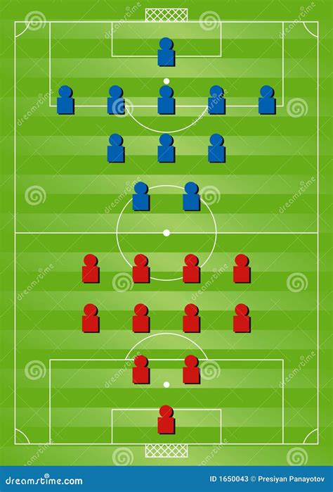 4-4-2 Soccer Formation Stock Photo | CartoonDealer.com #27061062