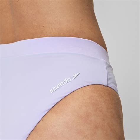 Women S FLU NTE Solid Hi Waist Bikini Bottom Lilac Speedo UK