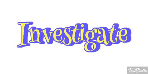 Investigate Word Animated  Logo Designs