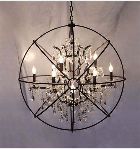 Farmhouse Crystal Chandelier Light Gabyberg Design