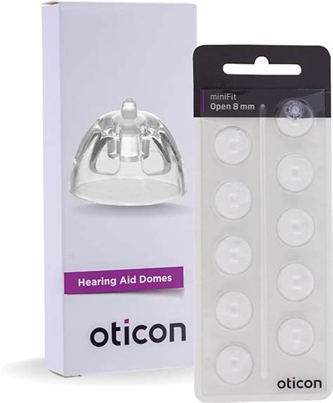 Amazon Oticon Open MiniFit Domes 8mm 10 0 Count Genuine OEM