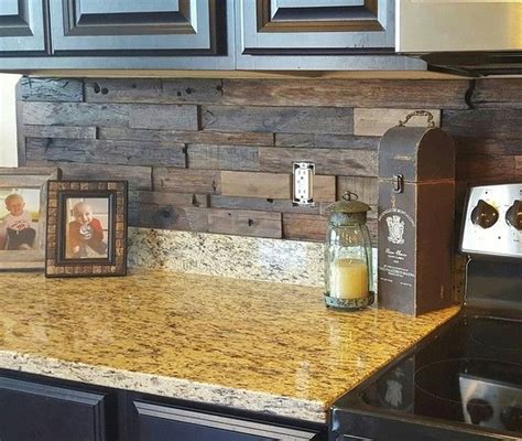 Artistic Pallet Peel And Stick Wood Wall Design And Decorations Rustic Kitchen Backsplash