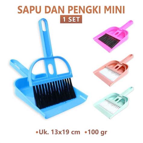 Jual AS Sapu Pengki Mini Set Serokan Cikrak Plus Dustpan Pengki