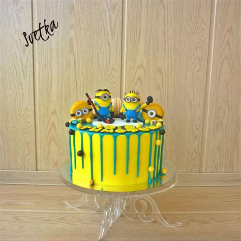 Minions Drip Cake Cake By Svetka80 Minion Birthday Cake 3rd Birthday