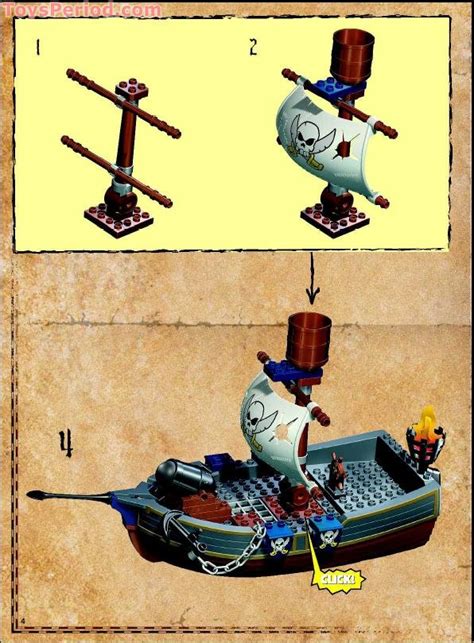 LEGO 7881 Duplo Pirate Ship Instructions and Parts List