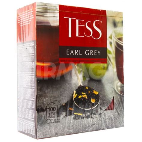 Чай черный Tess Earl Grey Эрл Грей (100 шт) - IRMAG.RU