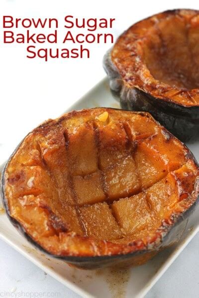 Brown Sugar Baked Acorn Squash Cincyshopper