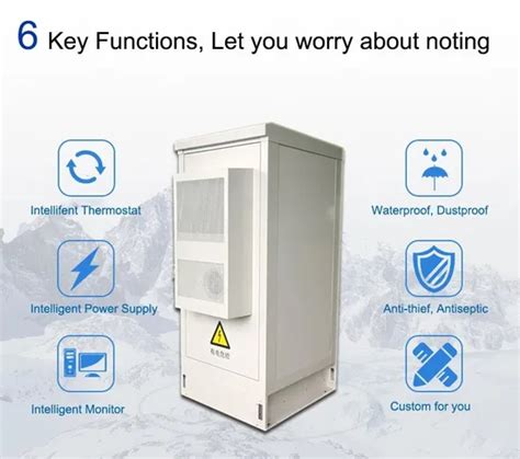 Outdoor Telecom Equipment Communication Cabinet Enclosure Integrated Online Ups Battery Racks