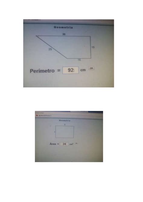 Perímetros y áreas de figuras planas PDF