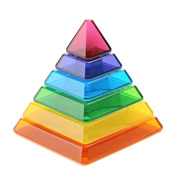 Rainbow Pyramid Toy D Toy Game Png Transparent Image And Clipart