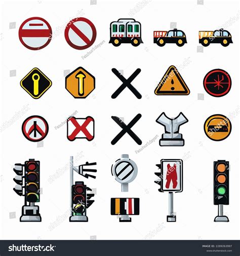 Road Sign Icons Traffic Signs Vector Stock Illustration 2289263997 Shutterstock