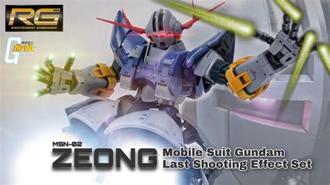 Rg 1144 Mobile Suit Gundam Last Shooting Zeong Effect Set Full Review