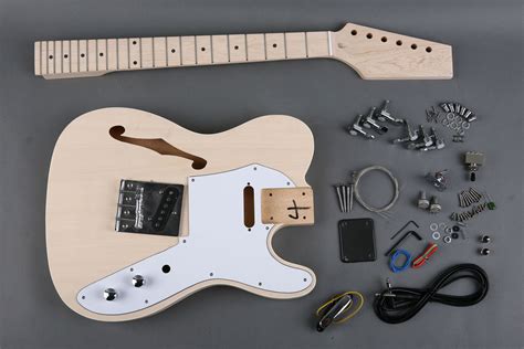 Basswood Telecaster Thinline Electric Guitar Diy Kit Clandestine