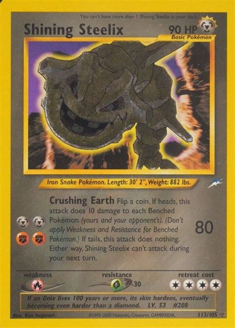 Shining Steelix Neo Destiny Holo Price Guide Sports