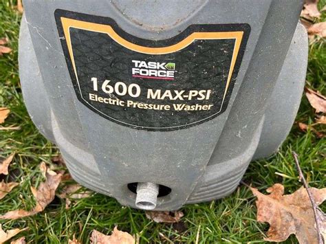 Task Force 1600 Psi Electric Pressure Washer Metzger Property Services Llc