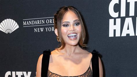 Chrissy Teigen Has Wardrobe Slip Up In See Through Dress At Nyc Gala