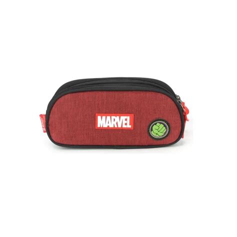 Estojo Luxcel Marvel Avengers Vinho Duplo ET47025AGVI Papelaria Criativa