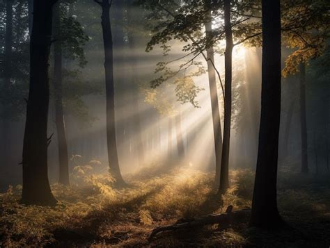 Premium Photo An Ai Generated Forest Surrounded By Dense Trees