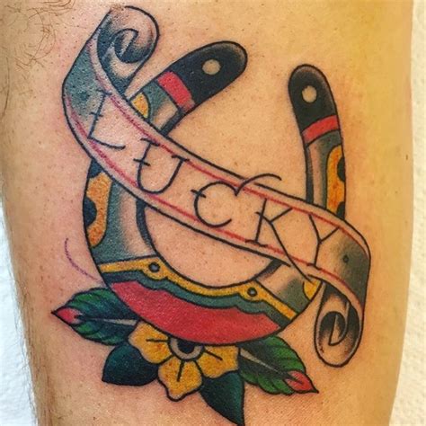 Lucky horseshoe tattoo #traditionaltattoo #tattoos | Tatuajes ...