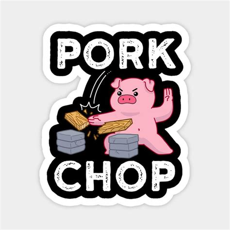 Funny Pork Chop Pig Magnet | Unique Gift for Pig Lovers